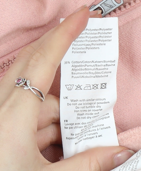 LA Gear Womens Pink Hooded Full Zip Track Jacket Size 14