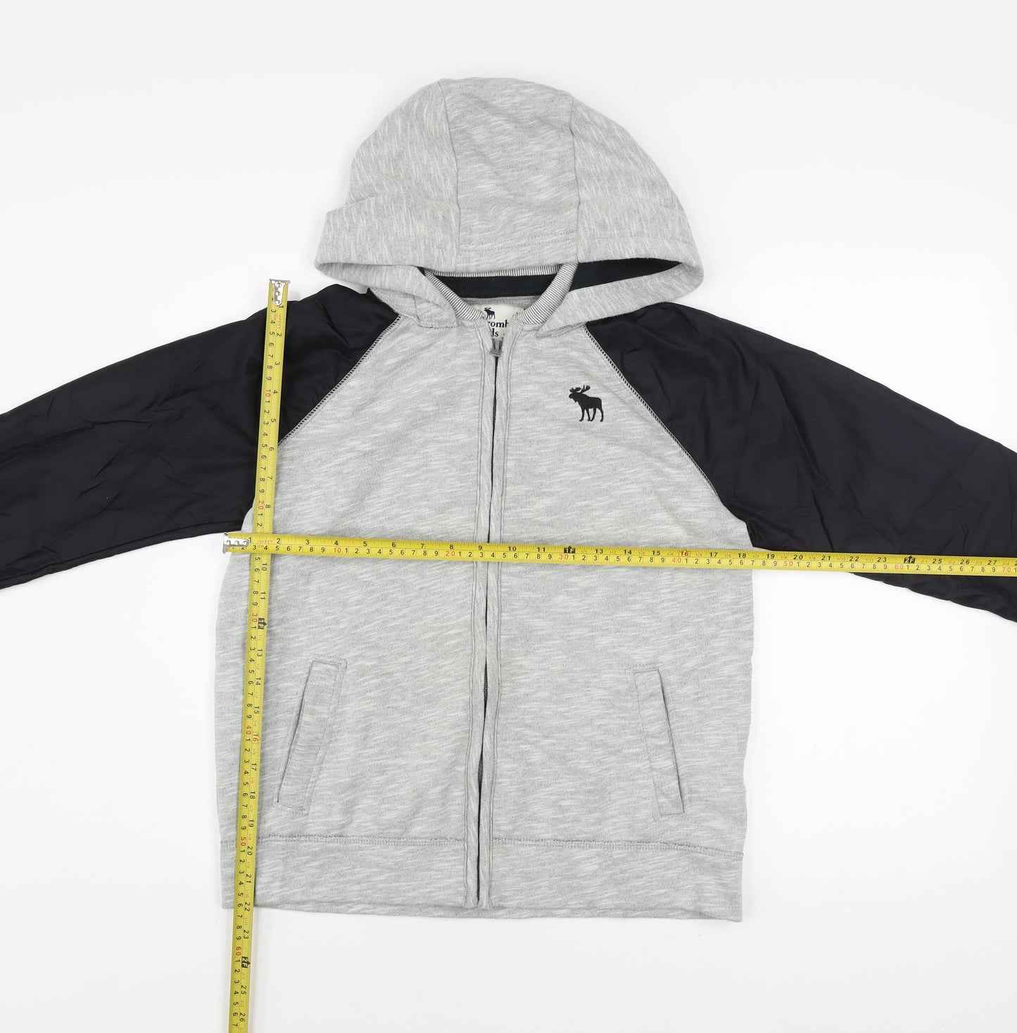 Boys UK Size 15-16 Years abercrombie kids Grey Hooded Jacket