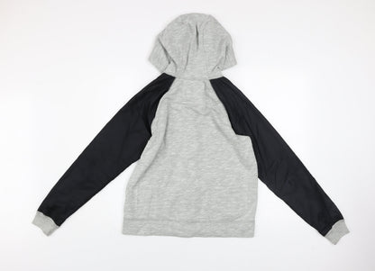 Boys UK Size 15-16 Years abercrombie kids Grey Hooded Jacket