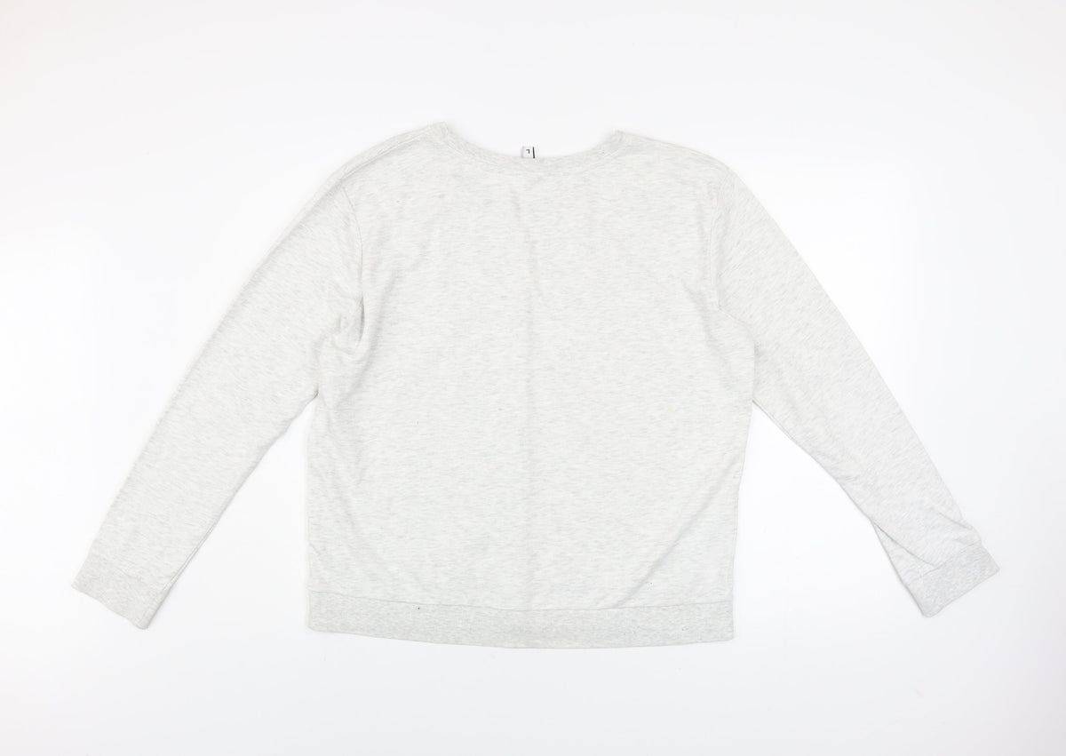 Mens UK Size L H&M Grey Pullover Sweatshirt