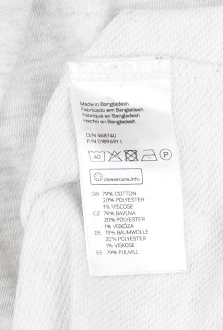 Mens UK Size L H&M Grey Pullover Sweatshirt