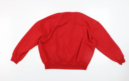 Womens UK Size L Disney Red Pullover Sweatshirt