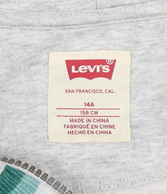 Girls UK Size 14 Years Levi's Grey Track Jacket