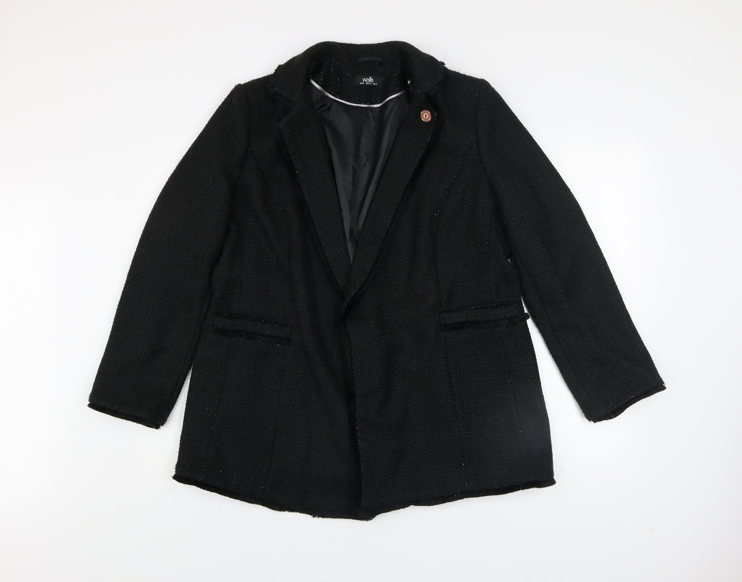 Womens UK Size 16 Wallis Black Blazer
