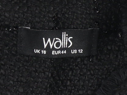 Womens UK Size 16 Wallis Black Blazer
