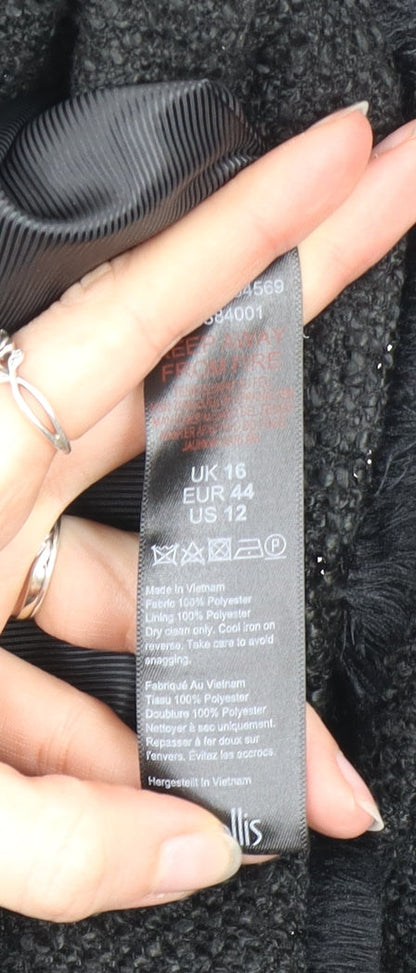 Womens UK Size 16 Wallis Black Blazer