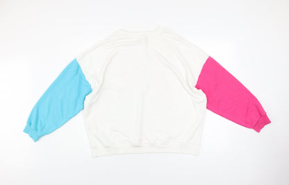 Primark Womens Multicoloured Beverly Hills 58 Pullover Sweatshirt Size 10/12