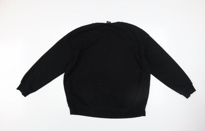 Womens UK Size 20-22 Disney at George Black Pullover Sweatshirt