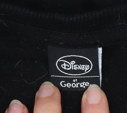 Womens UK Size 20-22 Disney at George Black Pullover Sweatshirt