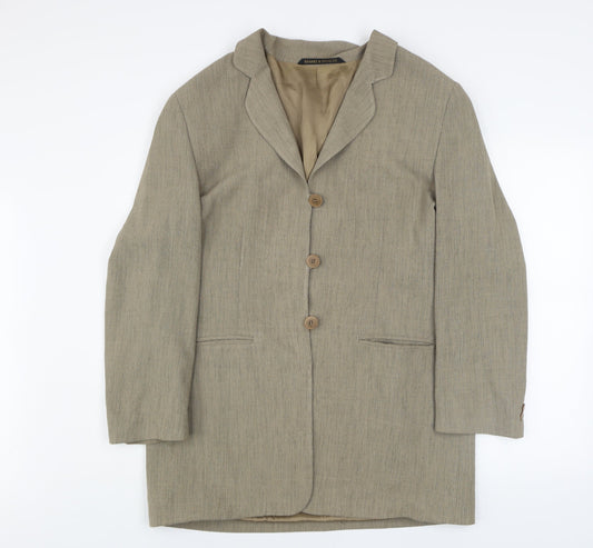 Womens UK Size 16 Marks and Spencer Brown Single-Breasted