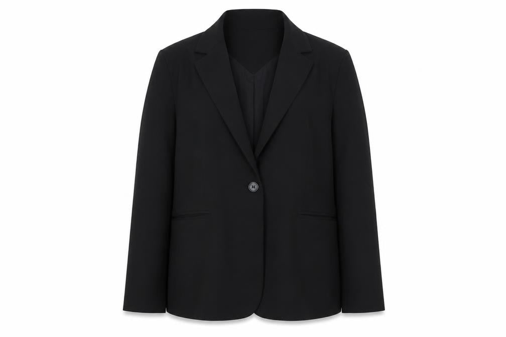 Womens UK Size M Bershka Regular Black Blazer