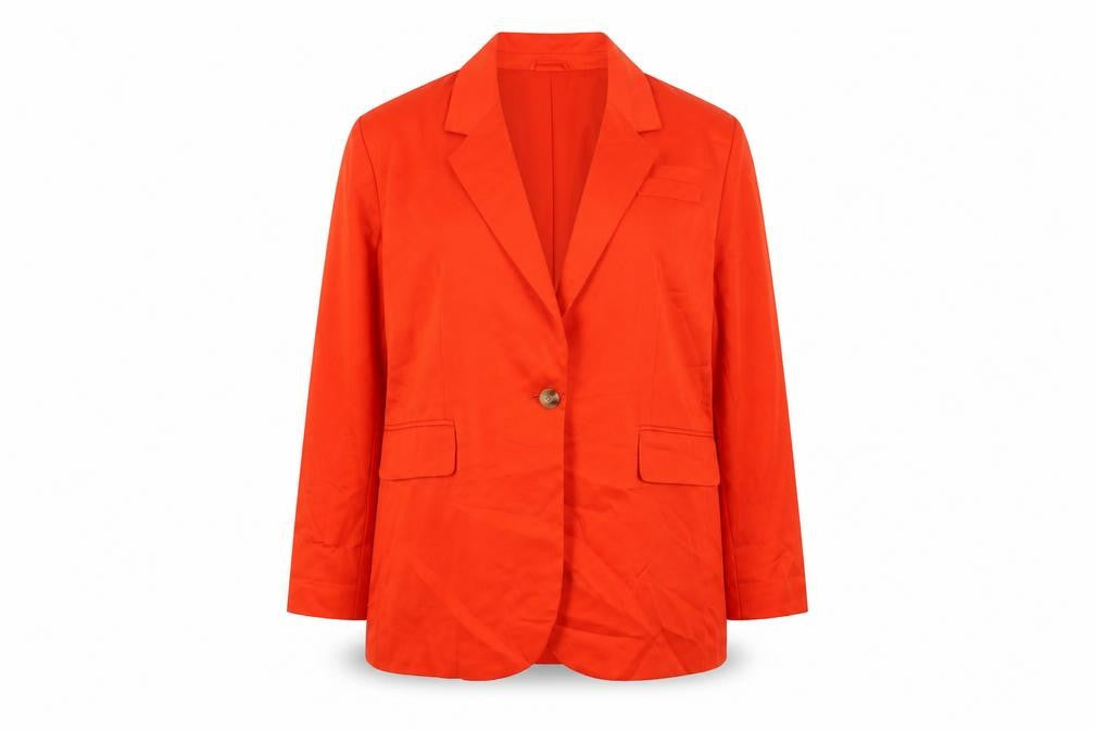 Womens UK Size 14 H&M Orange Basic Jacket