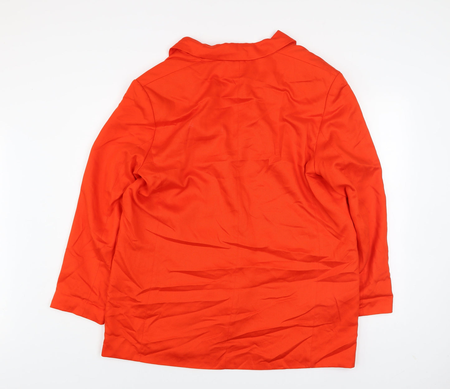 Womens UK Size 14 H&M Orange Basic Jacket