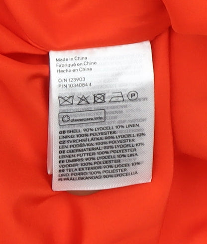 Womens UK Size 14 H&M Orange Basic Jacket