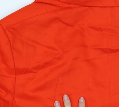 Womens UK Size 14 H&M Orange Basic Jacket