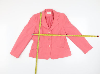 Womens UK Size 10 Eastex Pink Basic Jacket
