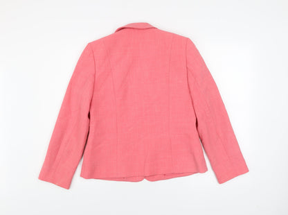 Womens UK Size 10 Eastex Pink Basic Jacket