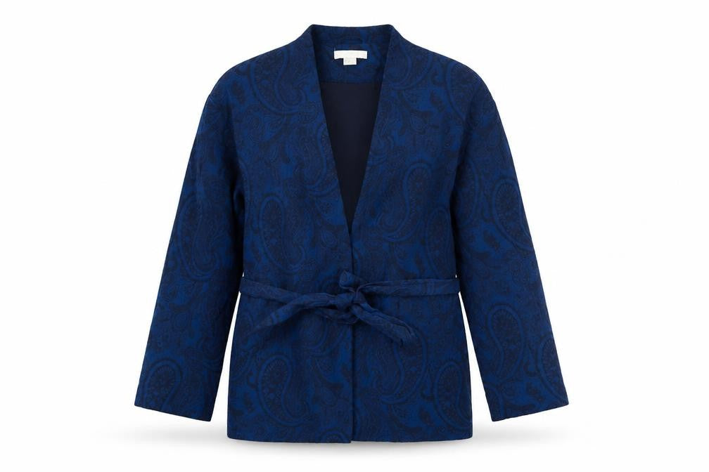 Womens UK Size L H&M Blue Kimono Coat