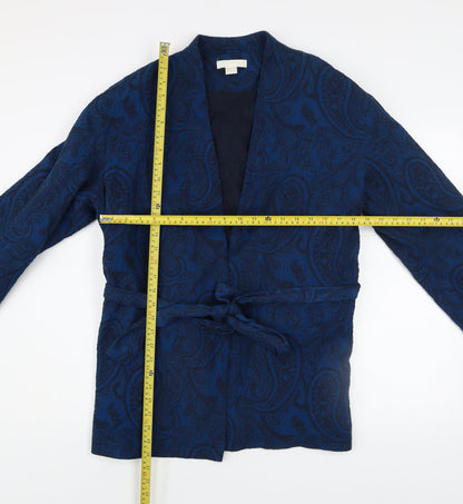Womens UK Size L H&M Blue Kimono Coat