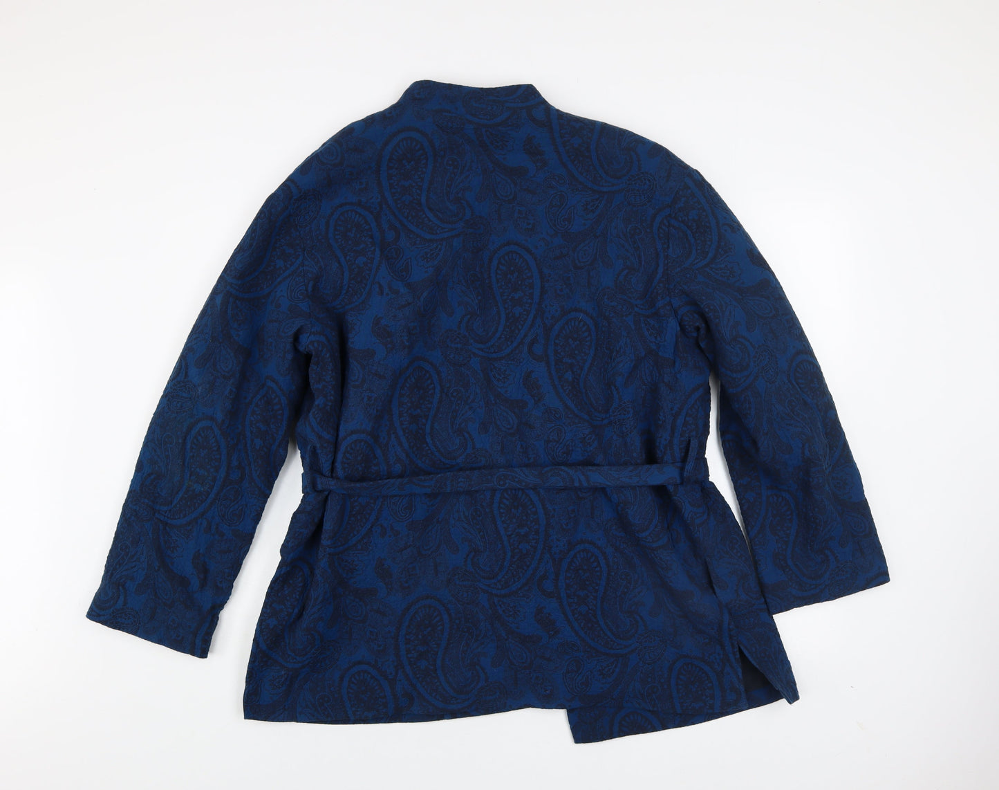 Womens UK Size L H&M Blue Kimono Coat