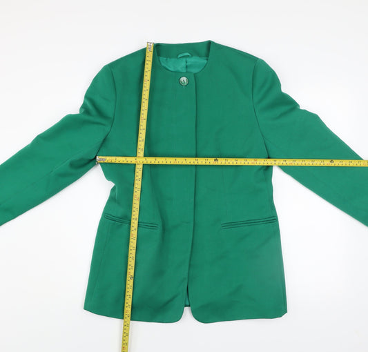 Womens UK Size 12 Hamells Green Basic Jacket