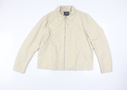 Mens UK Size L H&M Beige Basic Jacket
