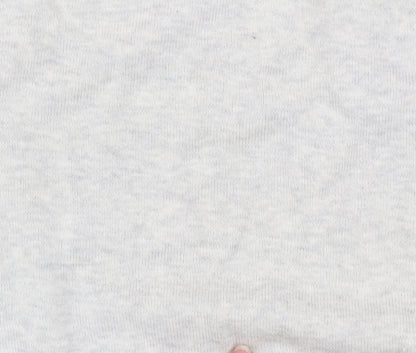 Soviet Mens Grey Cotton V-Neck Pullover Jumper M