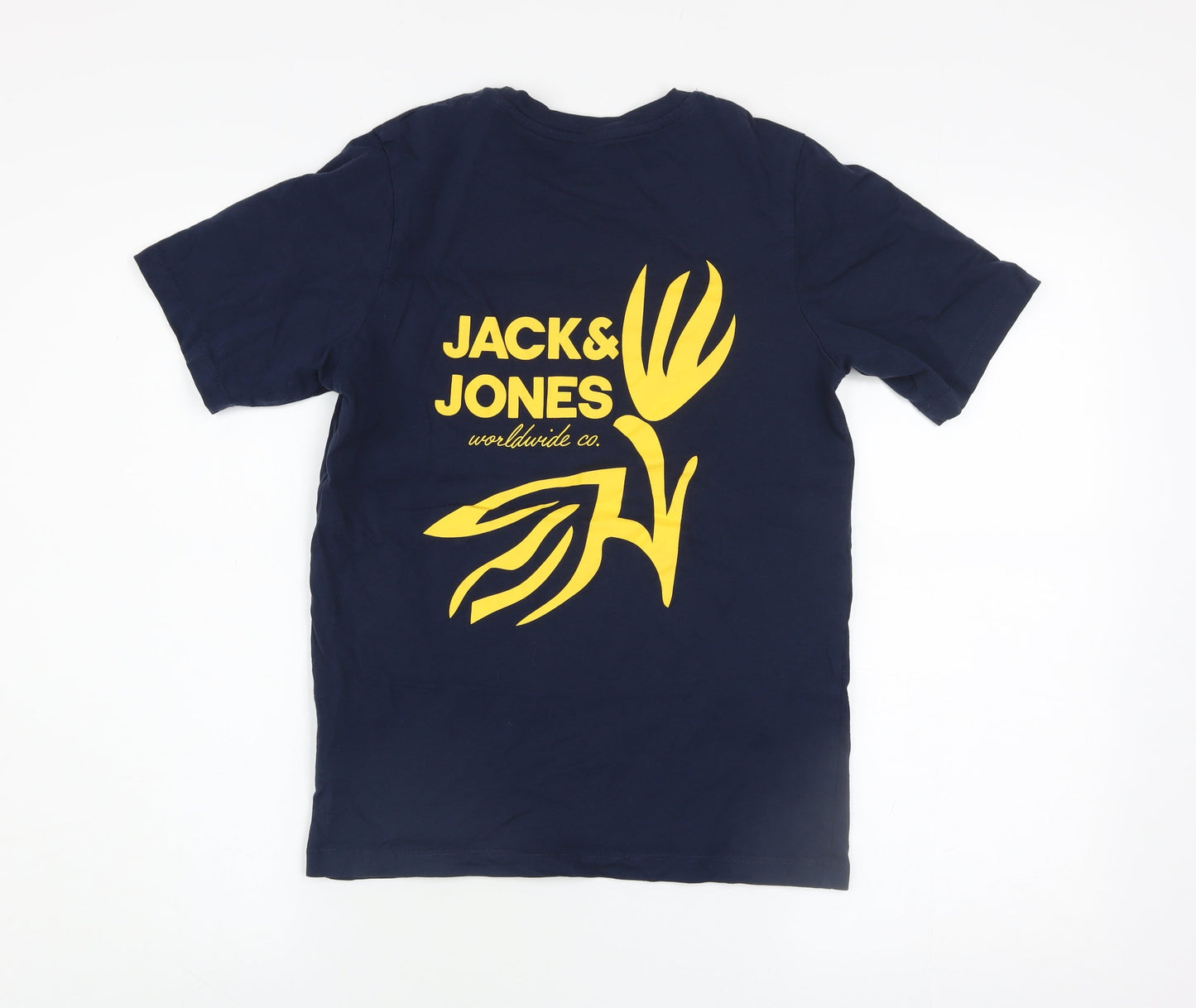 Boys UK Size 164 JACK & JONES Blue Basic T-Shirt