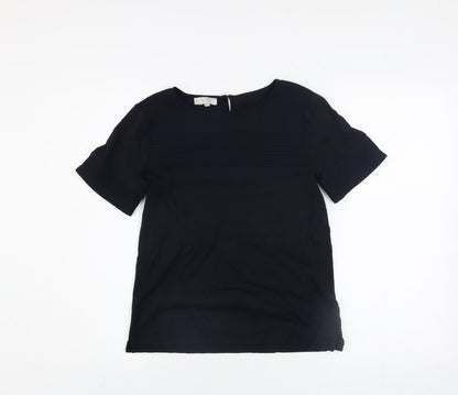 Womens UK Size XS Hobbs Blue Basic Blouse