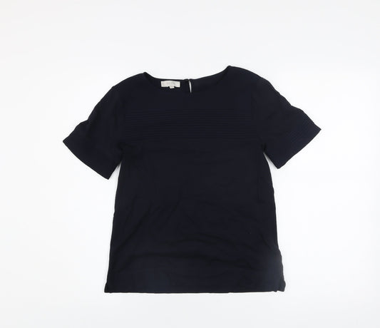 Womens UK Size XS Hobbs Blue Basic Blouse