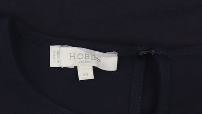 Womens UK Size XS Hobbs Blue Basic Blouse