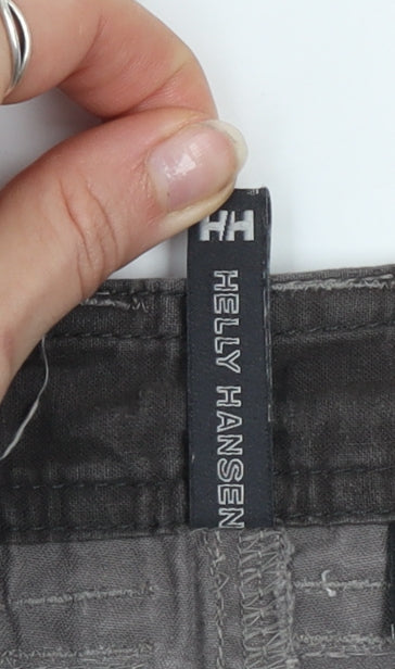 Helly Hansen Men's Grey Cargo Trousers Size 32 Regular Fit Cotton