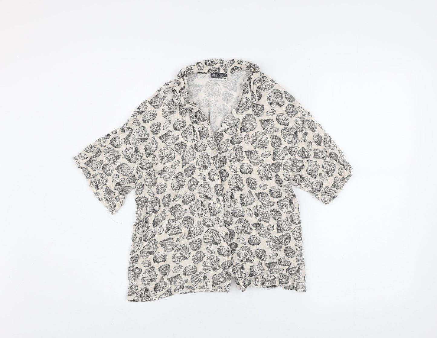 Womens UK Size 8 Beloved Beige Casual Button-Up