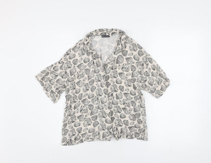 Womens UK Size 8 Beloved Beige Casual Button-Up