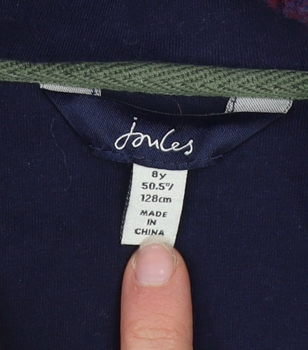 Girls UK Size 8 Years Joules Multicoloured Pullover Hoodie