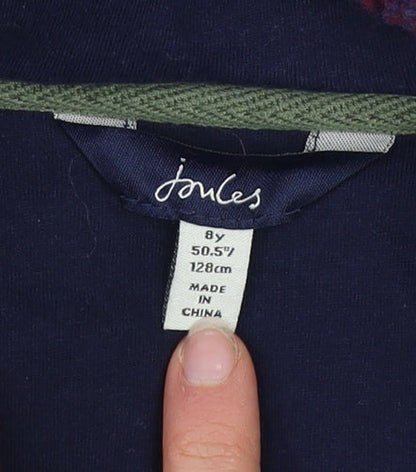Girls UK Size 8 Years Joules Multicoloured Pullover Hoodie