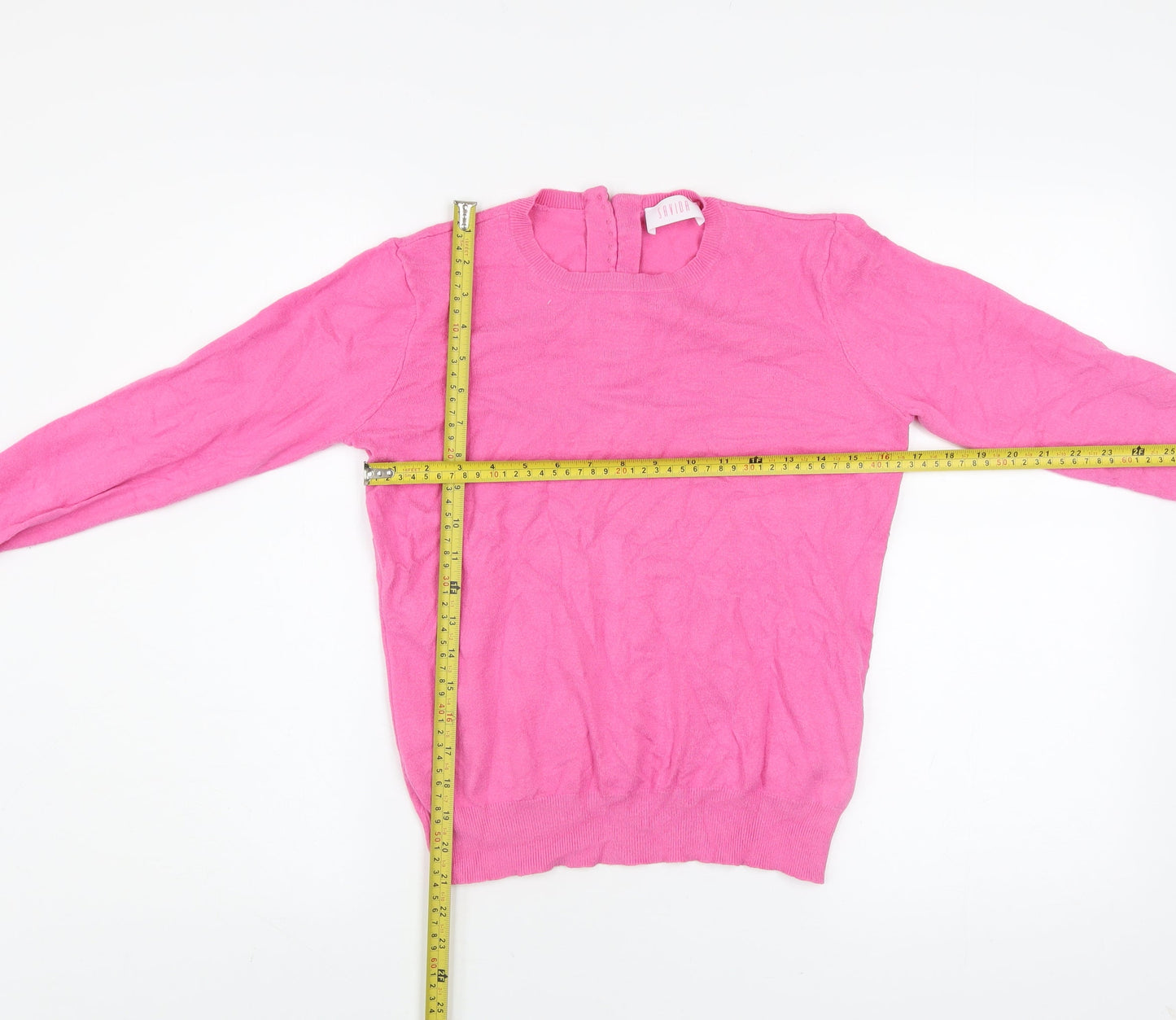 Womens UK Size 12 Savida Pink Pullover Jumper