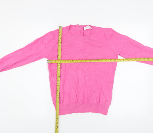 Womens UK Size 12 Savida Pink Pullover Jumper