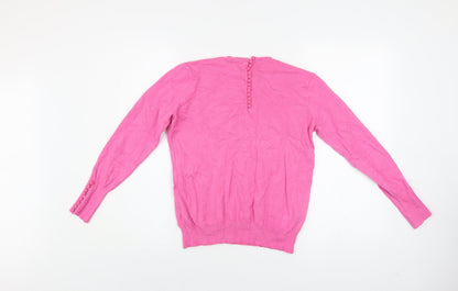 Womens UK Size 12 Savida Pink Pullover Jumper