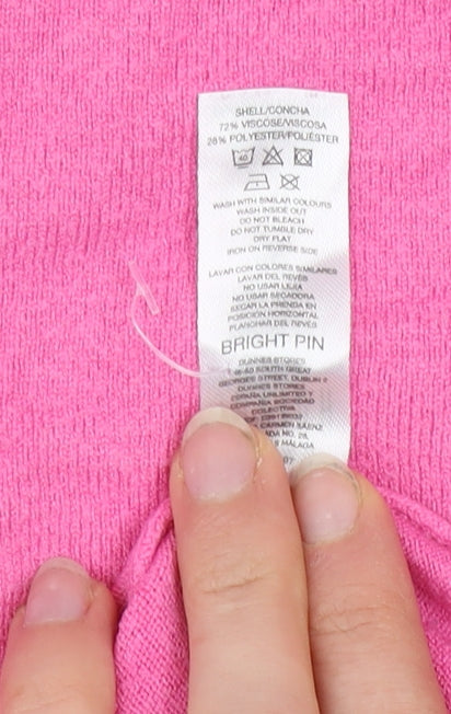 Womens UK Size 12 Savida Pink Pullover Jumper