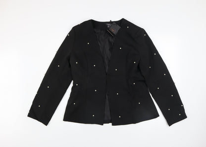 Womens UK Size 14 Missi London Black Blazer