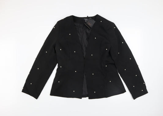 Womens UK Size 14 Missi London Black Blazer