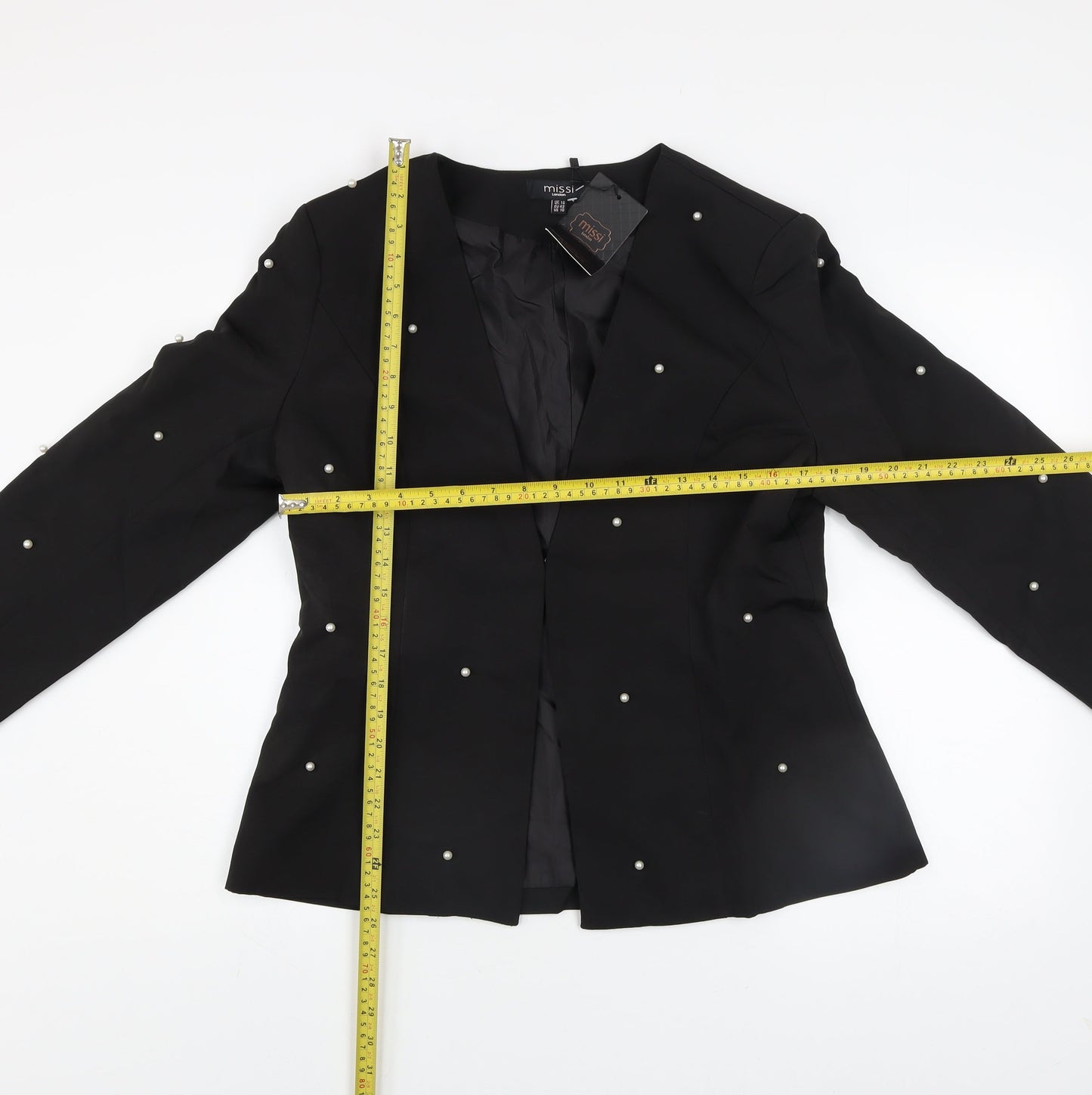 Womens UK Size 14 Missi London Black Blazer