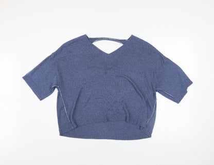 Womens UK Size 12 Crea Concept Blue Pullover Jumper