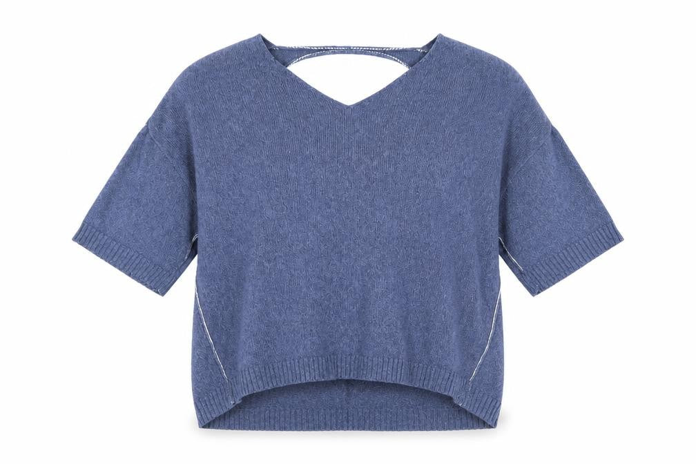 Womens UK Size 12 Crea Concept Blue Pullover Jumper
