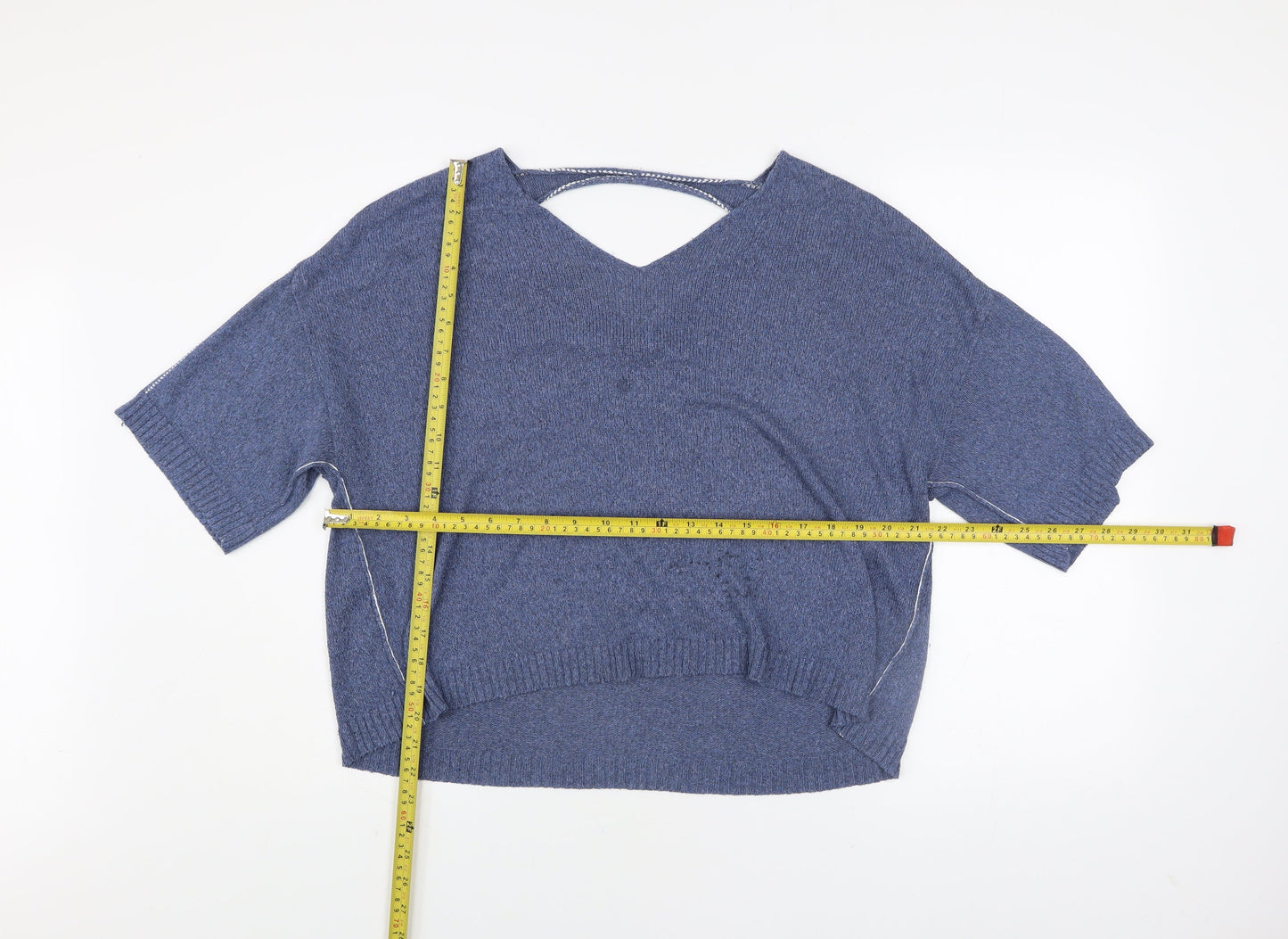 Womens UK Size 12 Crea Concept Blue Pullover Jumper