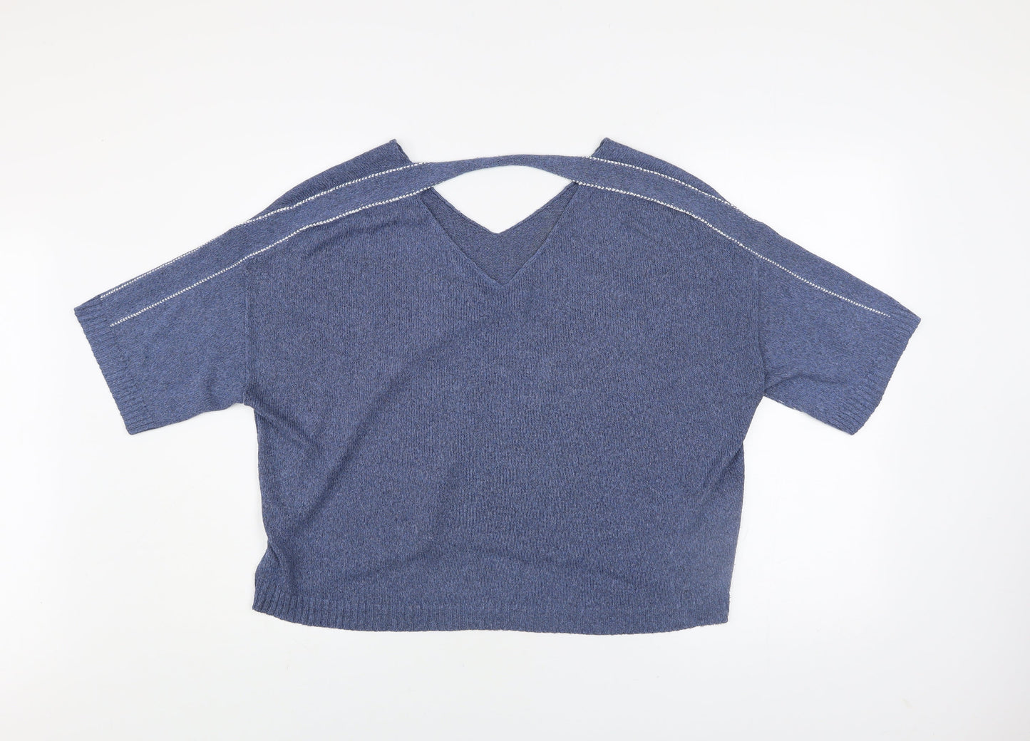 Womens UK Size 12 Crea Concept Blue Pullover Jumper