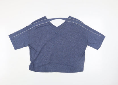 Womens UK Size 12 Crea Concept Blue Pullover Jumper