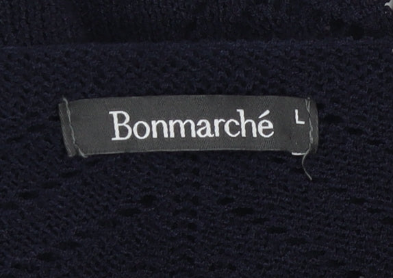 Womens UK Size L Bonmarché Black Cardigan Jumper