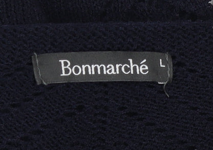 Womens UK Size L Bonmarché Black Cardigan Jumper